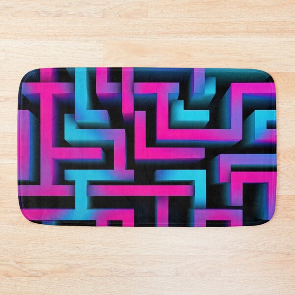 Item preview, Vibrant Neon Maze Pattern designed and sold by Lamarcy.