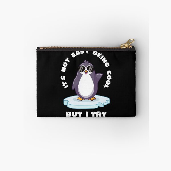 Item preview, It's not easy being cool penguin (on dark colors) designed and sold by messy-nessie.