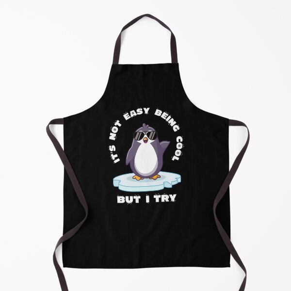 Item preview, It's not easy being cool penguin (on dark colors) designed and sold by messy-nessie.