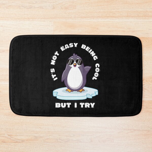 Item preview, It's not easy being cool penguin (on dark colors) designed and sold by messy-nessie.