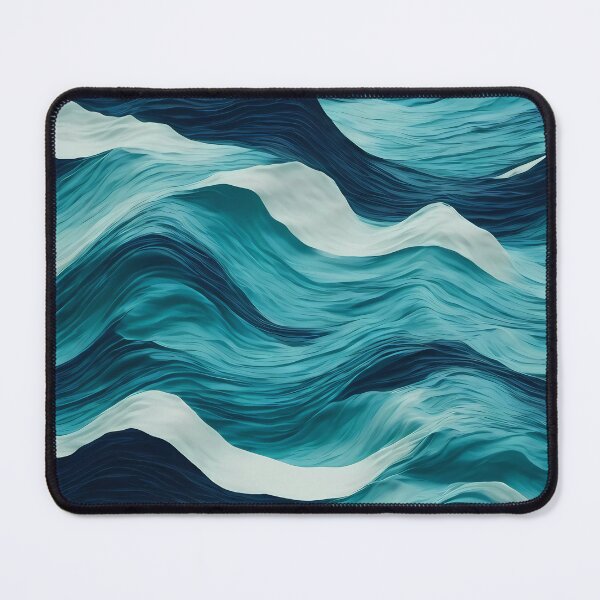 Item preview, Majestic Blue Waves - blue sea waves pattern designed and sold by Omarupattern51.