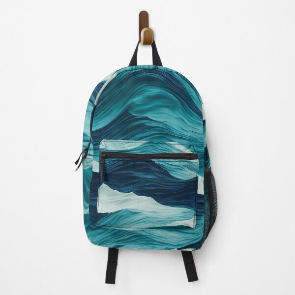 Item preview, Majestic Blue Waves - blue sea waves pattern designed and sold by Omarupattern51.