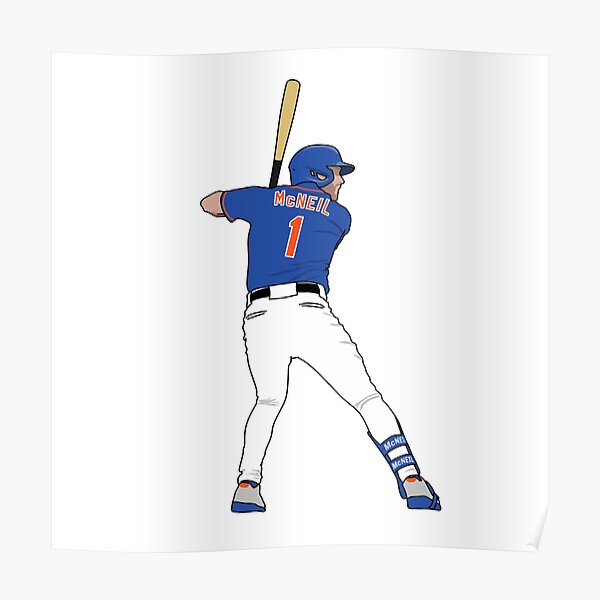 Jeff McNeil baseball Paper Poster Mets 4 - Jeff Mcneil - Posters and Art  Prints