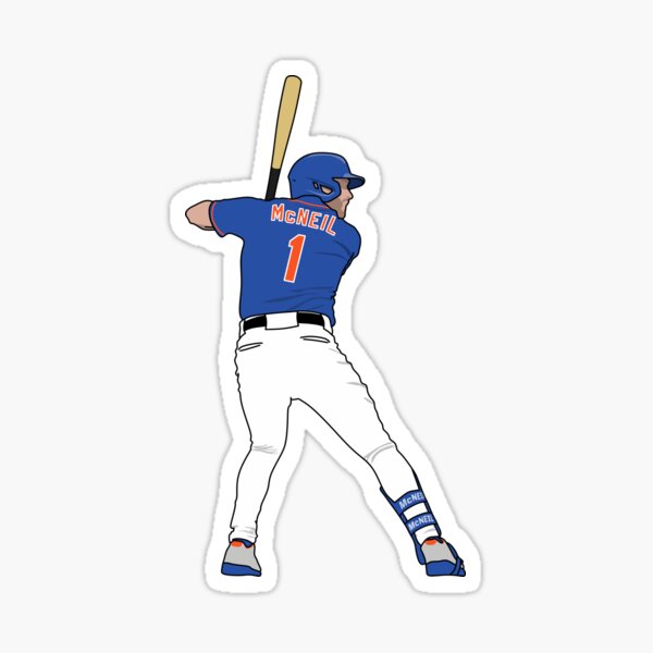 Jeff McNeil baseball Paper Poster Mets 6 - Jeff Mcneil Mlb Baseball -  Sticker