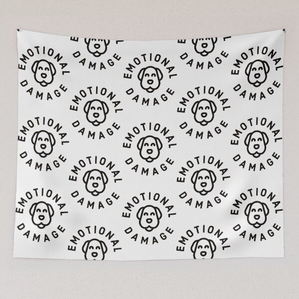 Item preview, Emotional Damage dog lover joke gift for a laugh designed and sold by Jopliejolin.