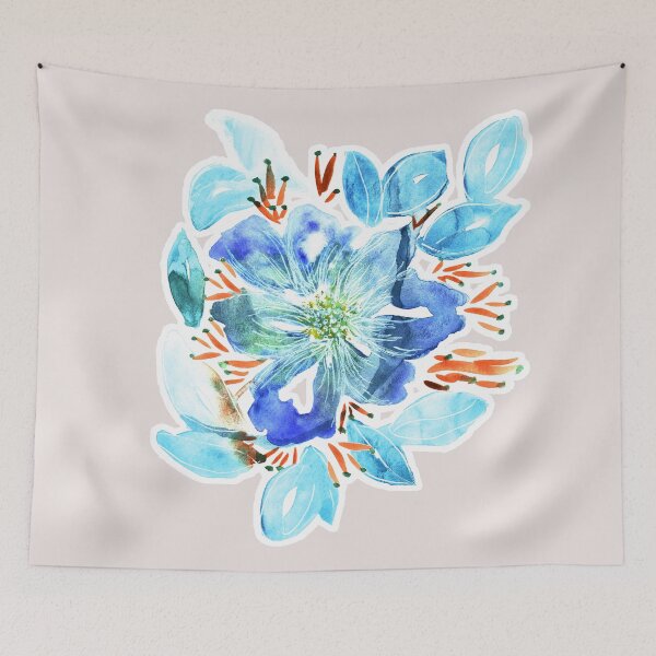 Item preview, Happy Blue (Watercolor) designed and sold by Happimola Designs.