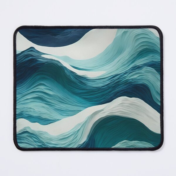 Item preview, Ocean Pattern in Blue - blue sea waves pattern designed and sold by Omarupattern51.