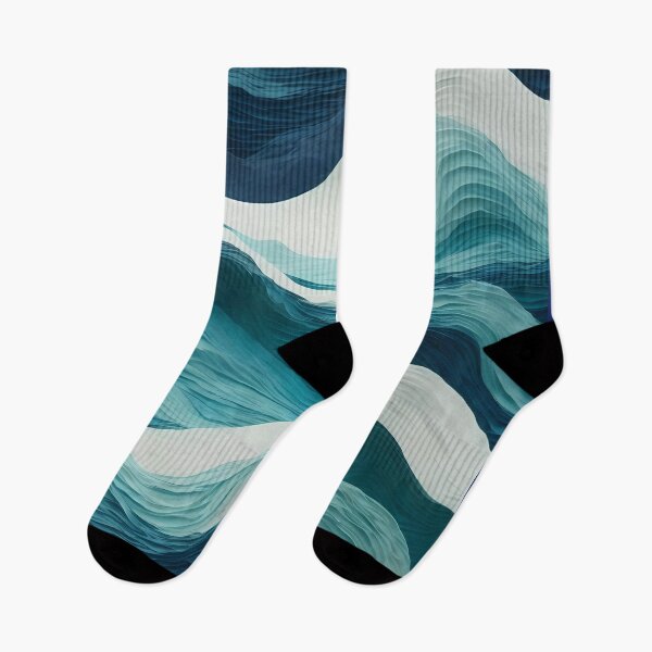 Item preview, Ocean Pattern in Blue - blue sea waves pattern designed and sold by Omarupattern51.