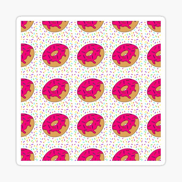 Delicious donuts Sticker