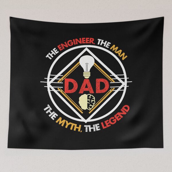 Item preview, Dad, the engineer, the man , the myth the legend v2 designed and sold by mwebba2005.