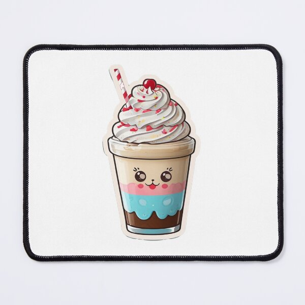 Item preview, Super Cute & Charming Cartoon Milkshake Character designed and sold by LivingItFunky.