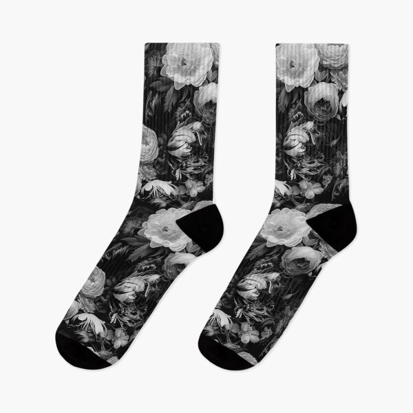 Item preview, Black and white Floral Classic designed and sold by Ilze Lucero.