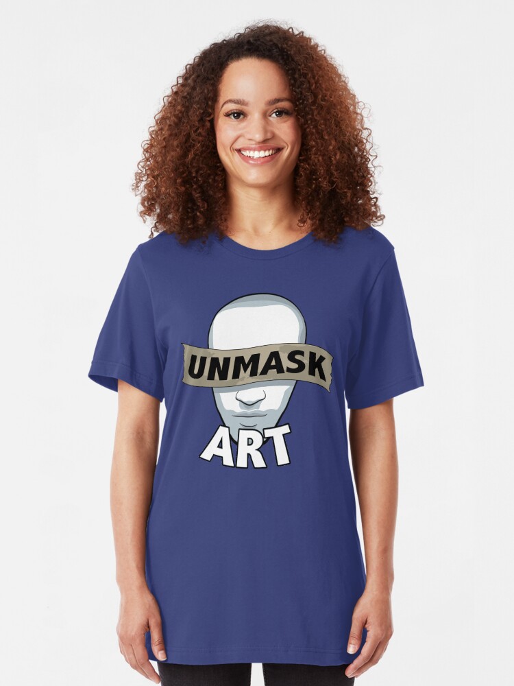 Alternate view of Original Unmask Art Logo Slim Fit T-Shirt
