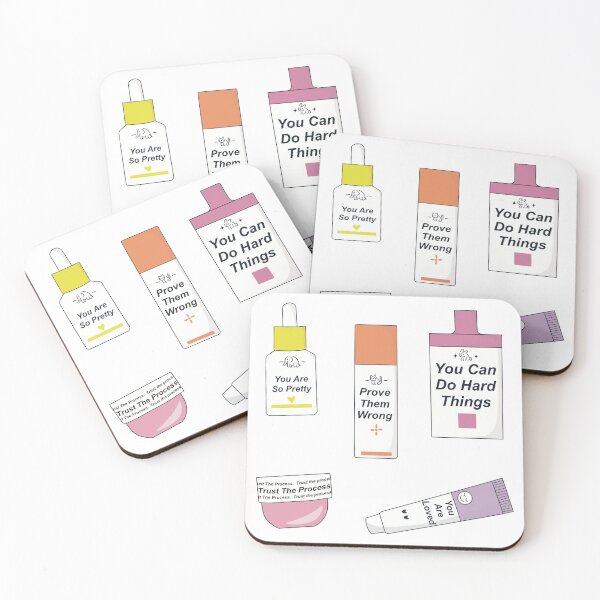 Item preview, Preppy Skincare Quote Multi Sicker Pack designed and sold by feliciabrb.