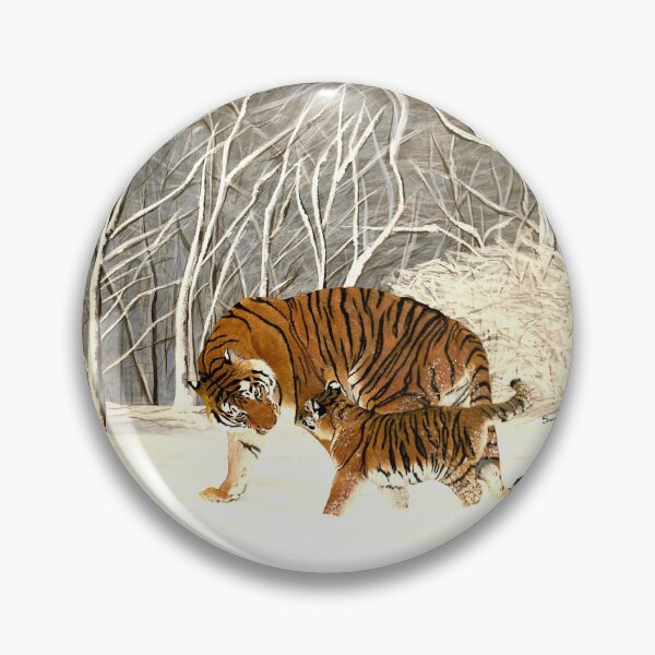 Item preview, Tiger oil painting, Winter Stroll designed and sold by Brelisa.