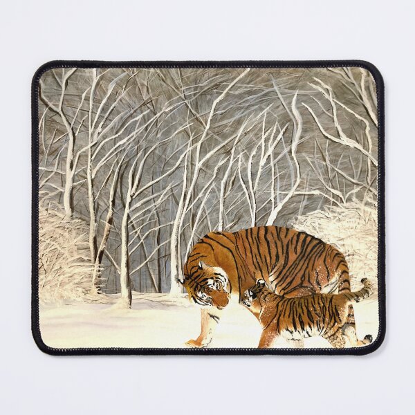 Item preview, Tiger oil painting, Winter Stroll designed and sold by Brelisa.