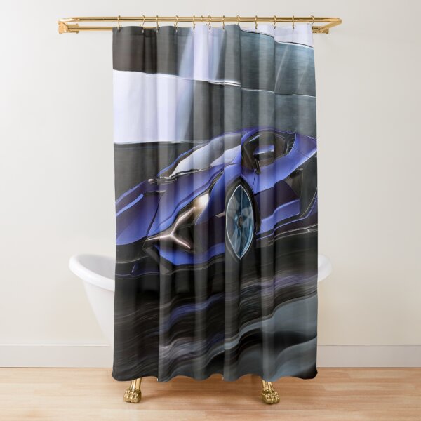 Lamborghini Bathroom set and Shower Curtain - good 4 Piece