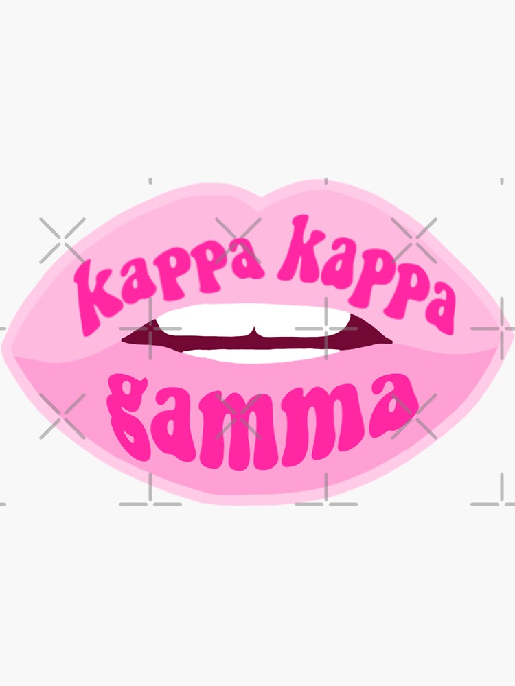 udløser Natura kandidatgrad Pegatina for Sale con la obra «etiqueta engomada rosada de los labios de la  hermandad de mujeres de kappa kappa gamma» de feliciadesigns | Redbubble
