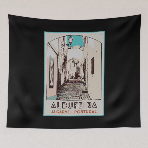 Item preview, Albufeira old town in Algarve, Portugal | Poster type city View designed and sold by Lemomo-artworks.