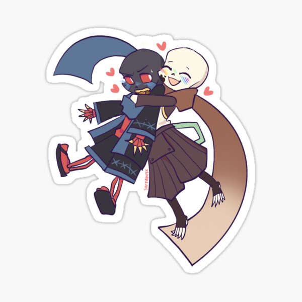 Fresh Ink Sans Undertale AU Vinyl Peeker Sticker 