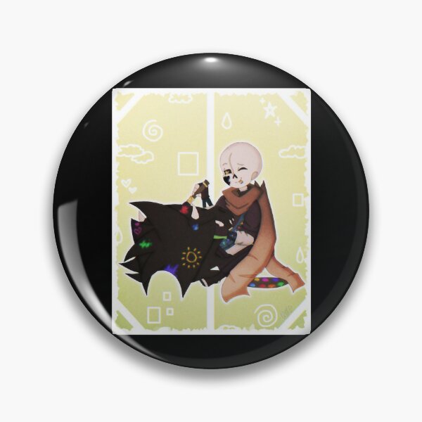 Ink sans, emotions are useless (color) Pin for Sale by Nova-R