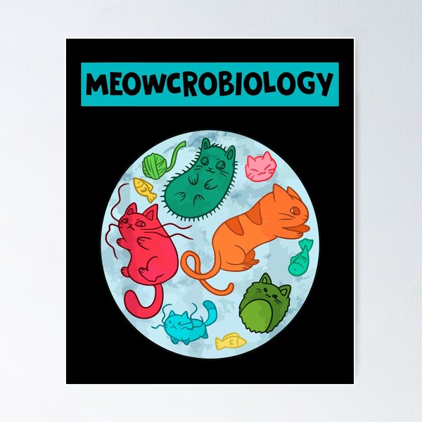 Item preview, Meowcrobiology Cat designed and sold by SeaMeome19.