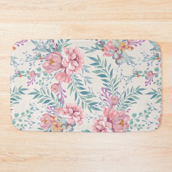 Item preview, Pastel colorful bright florals designed and sold by shamiss.