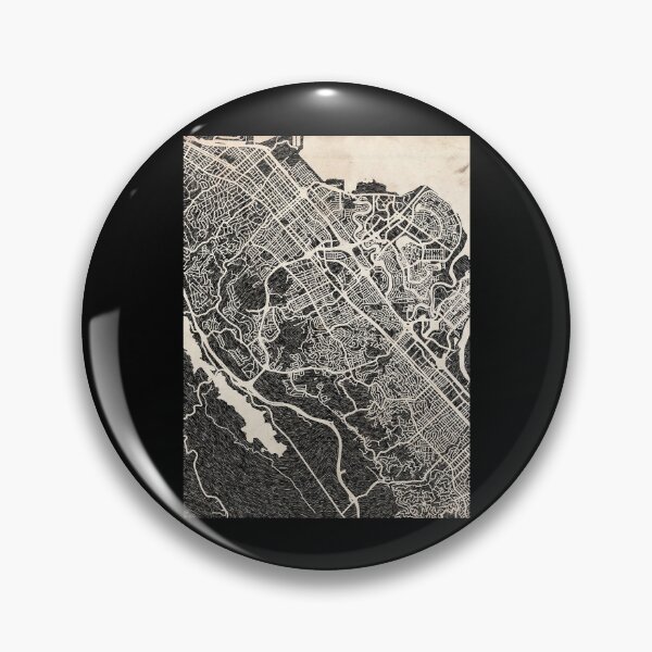 Item preview, San Mateo map California Ink lines Graphic designed and sold by SalvadorMilagro.