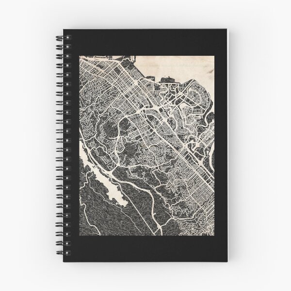 Item preview, San Mateo map California Ink lines Graphic designed and sold by SalvadorMilagro.