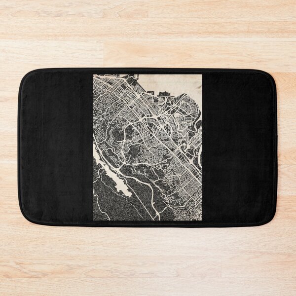 Item preview, San Mateo map California Ink lines Graphic designed and sold by SalvadorMilagro.