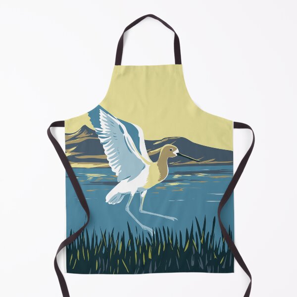 Item preview, American Avocet in the Great Salt Lake Utah USA WPA Art Poster designed and sold by patrimonio.