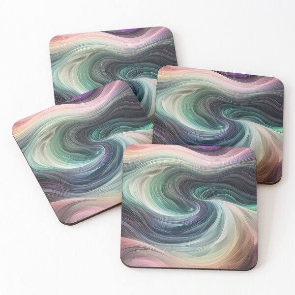 Item preview, Aurora borealis - wavy pattern style in pastel colors designed and sold by Omarupattern51.