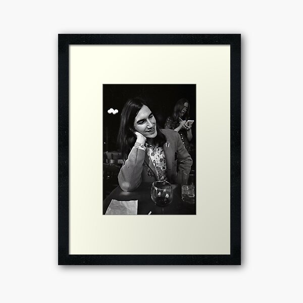 Townes Van Zandt at a bar Framed Art Print