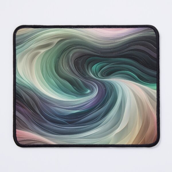 Item preview, Aurora borealis - wavy pattern style in pastel colors designed and sold by Omarupattern51.