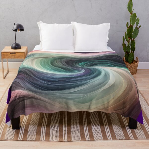 Item preview, Aurora borealis - wavy pattern style in pastel colors designed and sold by Omarupattern51.