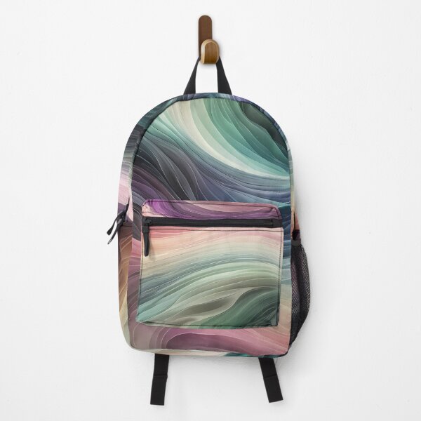 Item preview, Aurora borealis - wavy pattern style in pastel colors designed and sold by Omarupattern51.