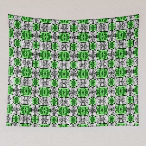 Item preview, Oriental arabian geometric ornament in green color designed and sold by fuzzyfox.