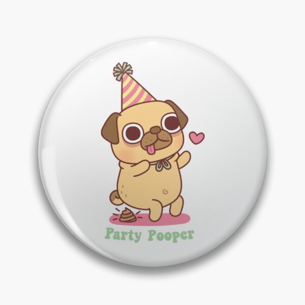 Item preview, Cute Little Pug Is A Party Pooper22 designed and sold by tristanpeterso.