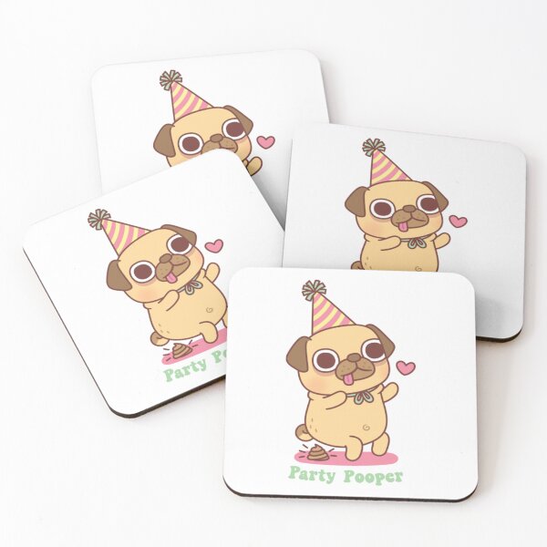 Item preview, Cute Little Pug Is A Party Pooper22 designed and sold by tristanpeterso.