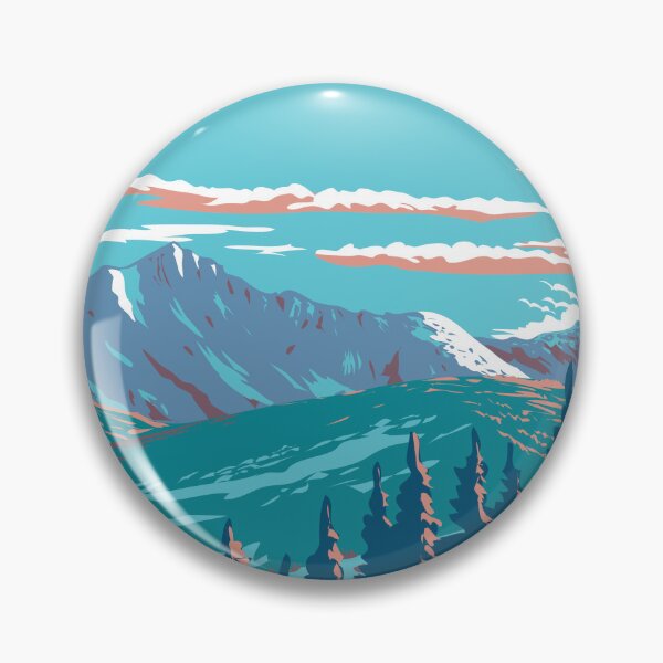 Item preview, Lone Mountain in Lee Metcalf Wilderness Montana USA WPA Art Poster  designed and sold by patrimonio.