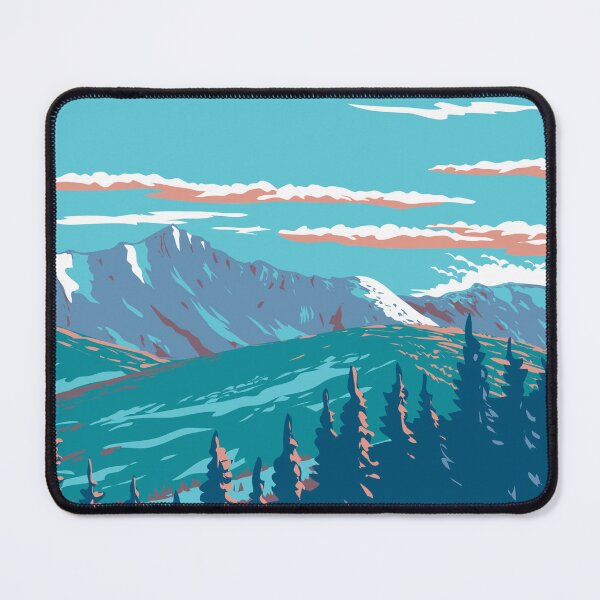 Item preview, Lone Mountain in Lee Metcalf Wilderness Montana USA WPA Art Poster designed and sold by patrimonio.