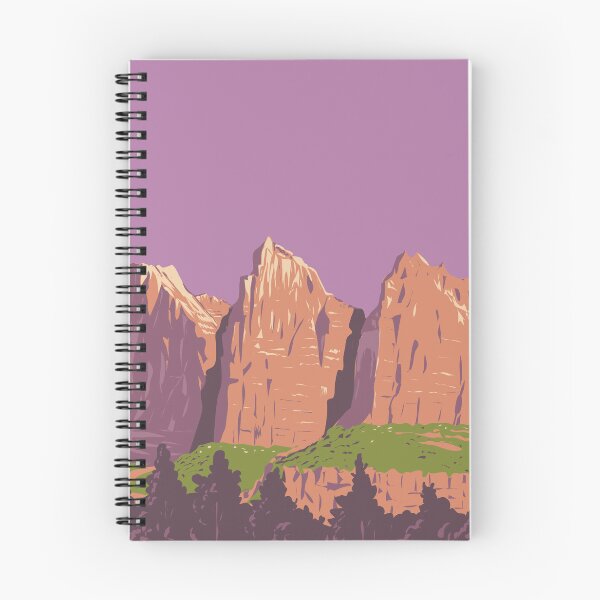 Item preview, The Three Patriarchs in Zion National Park Utah USA WPA Art Poster  designed and sold by patrimonio.