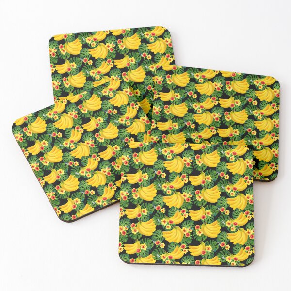 Item preview, Bananas ,tropical forest ,hibiscuses ,forest  designed and sold by letsgow8th.
