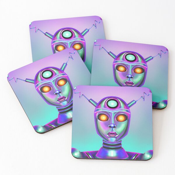 Item preview, Retro Futurista Robot Girl designed and sold by Celefais.