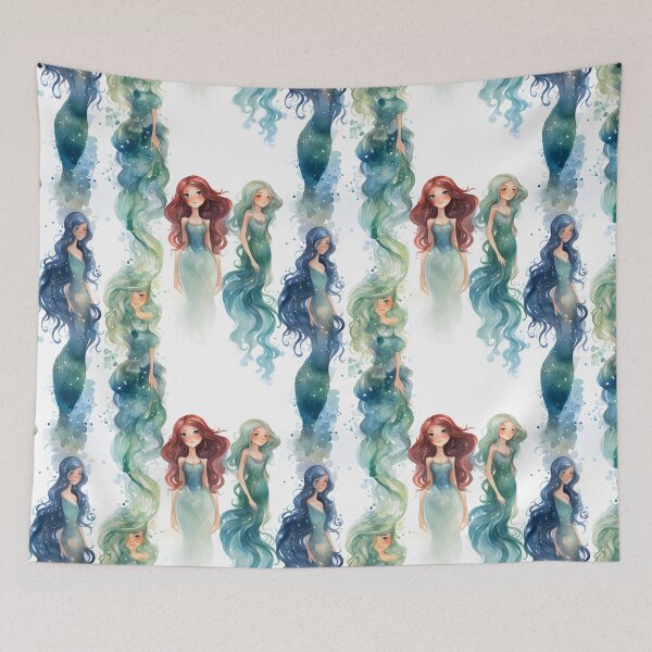 Item preview, Mermaids Pattern 20 designed and sold by DigitalPatternx.