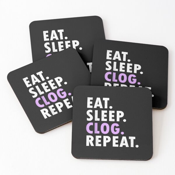 Item preview, Eat Sleep Clog Repeat Funny Clogging Dance  designed and sold by HollyBarne.