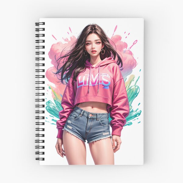 Item preview, Girl in Pink Hoodie designed and sold by AIstreetvibe.