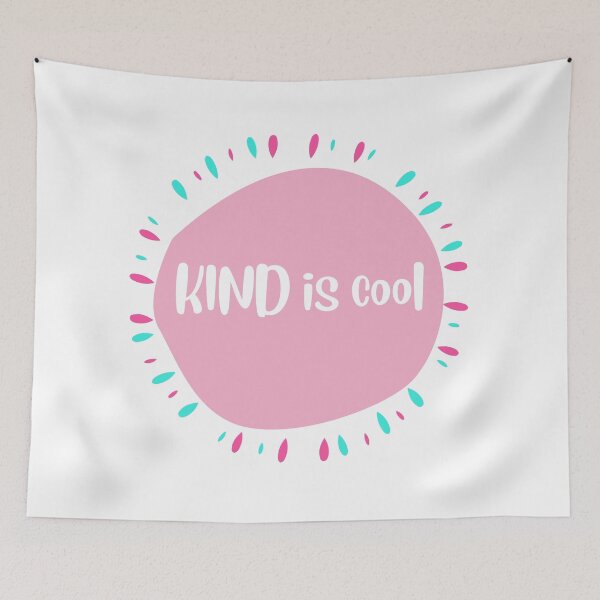 Item preview, Kind is cool, pretty pink and aqua designed and sold by love-alitta.