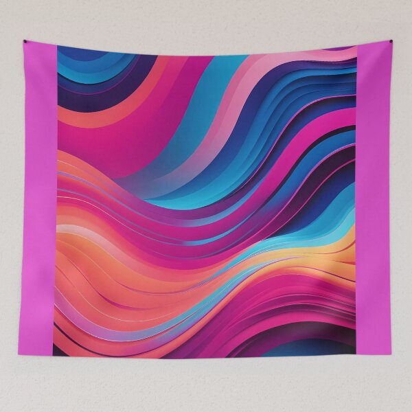 Item preview, Wavy Psychedelic Fusion-techno wavy pattern designed and sold by Omarupattern51.