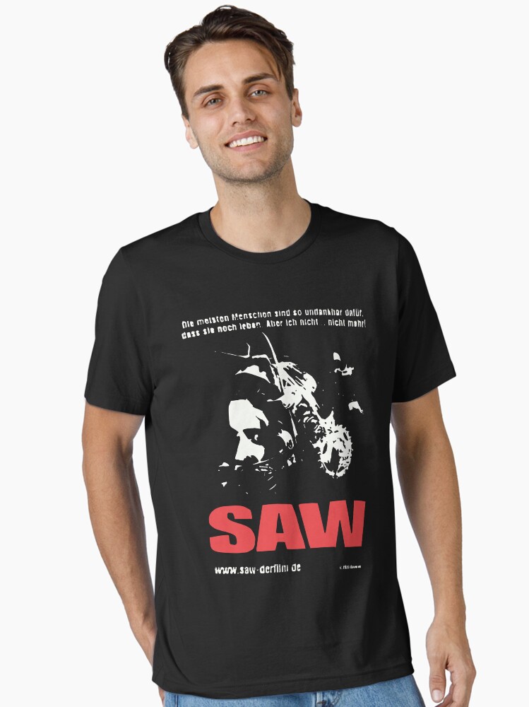 Vintage Saw Movie T Shirt Size L Large Horror Promo Cult